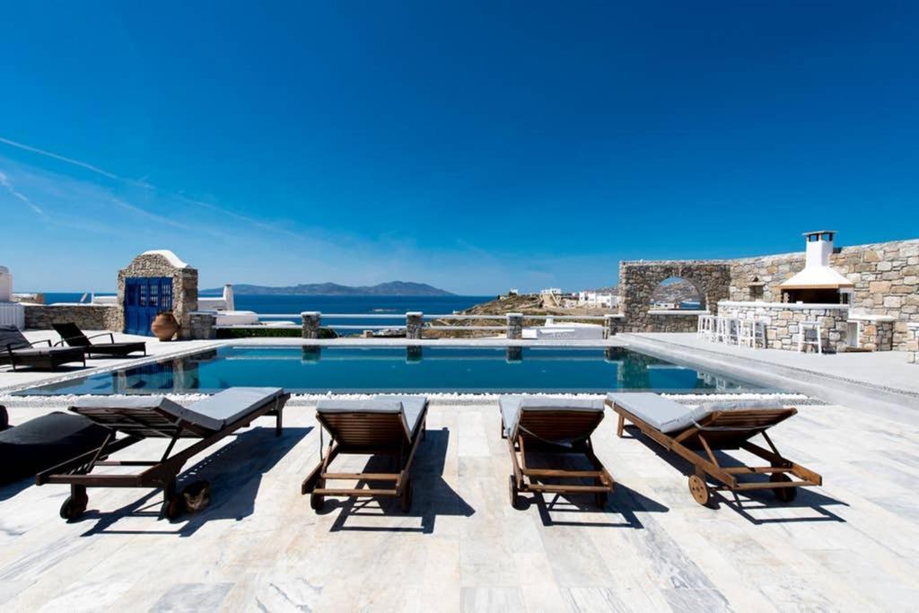 Mykonos Town Villa Orion Mykonos - Blue Views Mykonos Villas מראה חיצוני תמונה